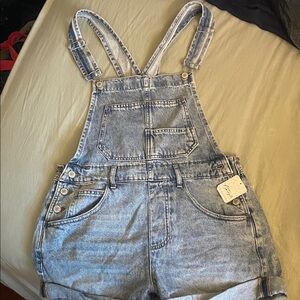 Free People Denim Short-alls